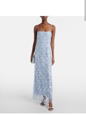 ROTATE
Scalloped embellished maxi dress